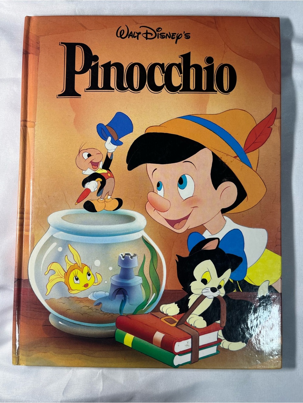 Vintage 1986 Disney Pinocchio Hardcover Book Walt Disney Classic Series Like New
